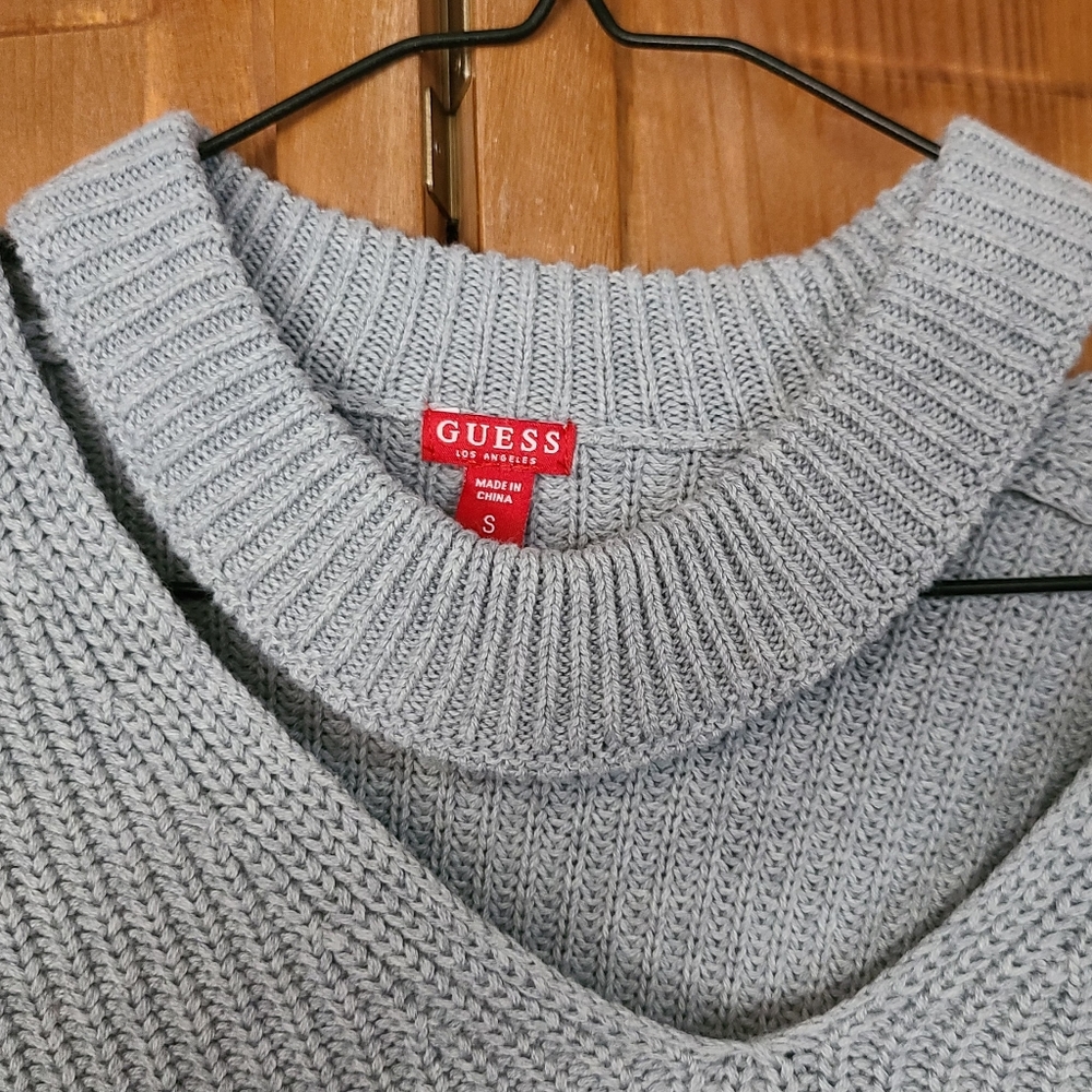 Guess brand womans gray sweater
